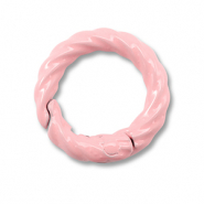 Apprêts colorés anneau porte-clés Rose clair