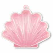Présentoir bijoux boîte de rangement coquille Transparent-rose
