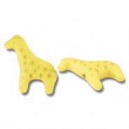 Perles en c&eacute;ramique girafe Jaune