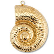 Breloques en acier Inox coquille Doré