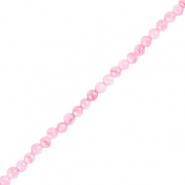 Perles coquillage rond Rose