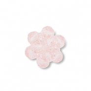 Pendentifs facettées fleur Rose clair transparent