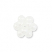Pendentifs en perles fleur Blanc