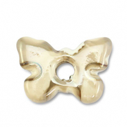 Perles en c&eacute;ramique DQ grecque papillon Beige-marron