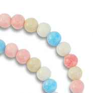 Perles en verre 6 mm Multicolore