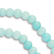 Perles en verre 6 mm Turquoise menthe