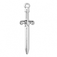 Breloques en m&eacute;tal DQ &eacute;p&eacute;e Argent&eacute; antique (sans nickel)