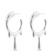 Apprêts en métal DQ boucles d'oreilles Argenté antique (sans nickel)