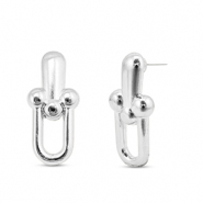 Apprêts en métal DQ boucles d'oreilles Argenté antique (sans nickel)