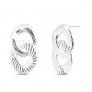 Apprêts en métal DQ boucles d'oreilles Argenté antique (sans nickel)