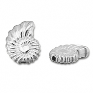 Perles en métal DQ coquille Argenté antique (sans nickel)