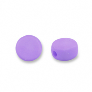 Perles acryliques disque Lilas