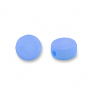 Perles acryliques disque Bleu