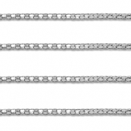 Apprêts en acier Inox chaîne maille jaseron popcorn Argenté