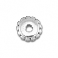 Perles en acier Inox spacer 7mm Argent&eacute;