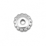 Perles en acier Inox spacer 5mm Argent&eacute;