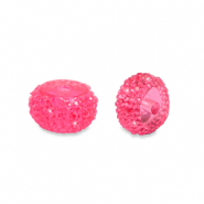 Perles en résine rondelles 6mm Rose