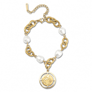 Bracelets en acier Inox rose Doré