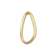 Apprêts en acier Inox connecteur ovale Doré