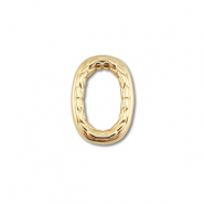 Apprêts en acier Inox connecteur ovale Doré