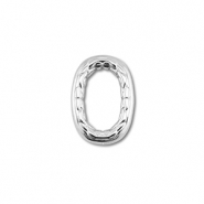 Apprêts en acier Inox connecteur ovale Argenté