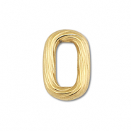 Apprêts en acier Inox connecteur ovale Doré