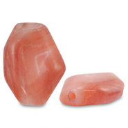 Pierres naturelles perles Agate irrégulier Orange foncé