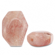 Pierres naturelles perles Calcédoine irrégulier Orange pêche