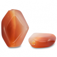 Pierres naturelles perles Agate irrégulier Orange-beige