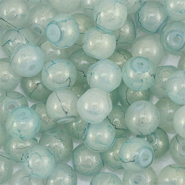Perles en verre avec pailletes 4 mm Gris verd&acirc;tre-dor&eacute;