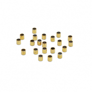 Perles en acier Inox perles à écraser tubes 1.5mm Doré