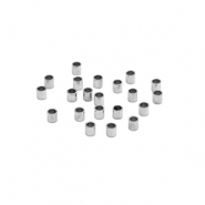 Perles en acier Inox perles à écraser tubes 1.5mm Argenté