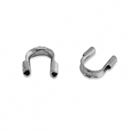 Apprêts en acier Inox wire guardian / protection pour fil Argenté