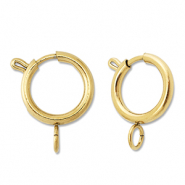 Appr&ecirc;ts en acier Inox fermoir bou&eacute;e 16mm Dor&eacute;