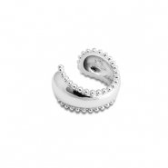 Boucles d'oreilles en acier inox ear cuff Argenté