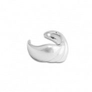 Boucles d'oreilles en acier inox ear cuff Argenté