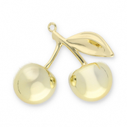 Pendentifs accroche-regard cerises Doré