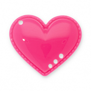 Pendentifs accroche-regard coeur Rose foncé