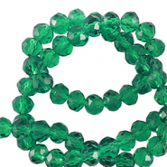 Perles à facettes 4x3mm disque Heishi Vert
