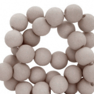 Perles acryliques 6 mm Gris rivage