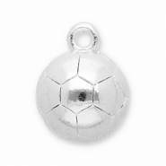 Breloques en métal DQ football Argenté antique (sans nickel)