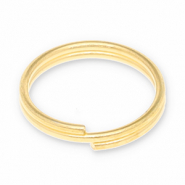 Appr&ecirc;ts en m&eacute;tal DQ anneau double Dor&eacute; (sans nickel)