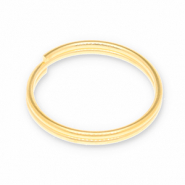 Appr&ecirc;ts en m&eacute;tal DQ anneau double Dor&eacute; (sans nickel)