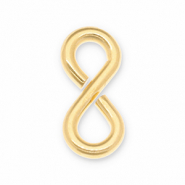Appr&ecirc;ts en m&eacute;tal DQ Eco-brass&reg; anneau bris&eacute; "8" Dor&eacute; (sans nickel)