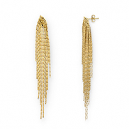 Boucles d'oreilles / puces en acier Inox Doré