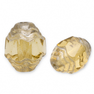 Perles tchèques FPB ovale 7x6mm Light topaz
