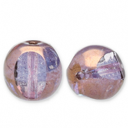 Perles tchèques FPB rond 7.5mm Light amethyst-bronze