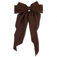 Accessoires pour cheveux barrette avec nœud Marron foncé