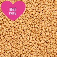 Perles de rocailles 8/0 (3mm) Orange p&ecirc;che