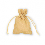 Sachet à bijoux avec pailletes Doré